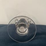 Suite of 5 old Baccarat walking glasses in crystal and glass