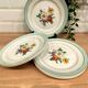 6 flat plates in half-porcelain Badonviller