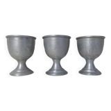 3 anciens coquetiers en alu