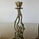 Pair of art nouveau style brass candlesticks