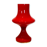 Orange opaline glass table lamp by Štepán Tabery, 1960s