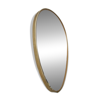 Deknudt asymmetrical egg-shaped free-form mirror from the 70s