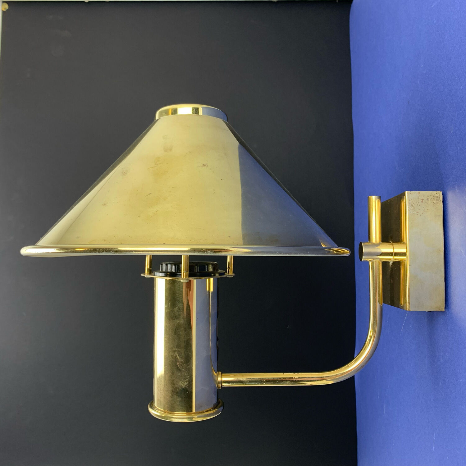 Brass lamps høvik lys jonas hidle denmark 1970 vintage scandinavian design