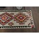 1970s Turkish Oushak Handmade Wool Cotton Beige Runner Rug 89x344