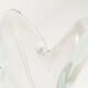 Large Murano vase 1960 transparent white and blue H35.5cm