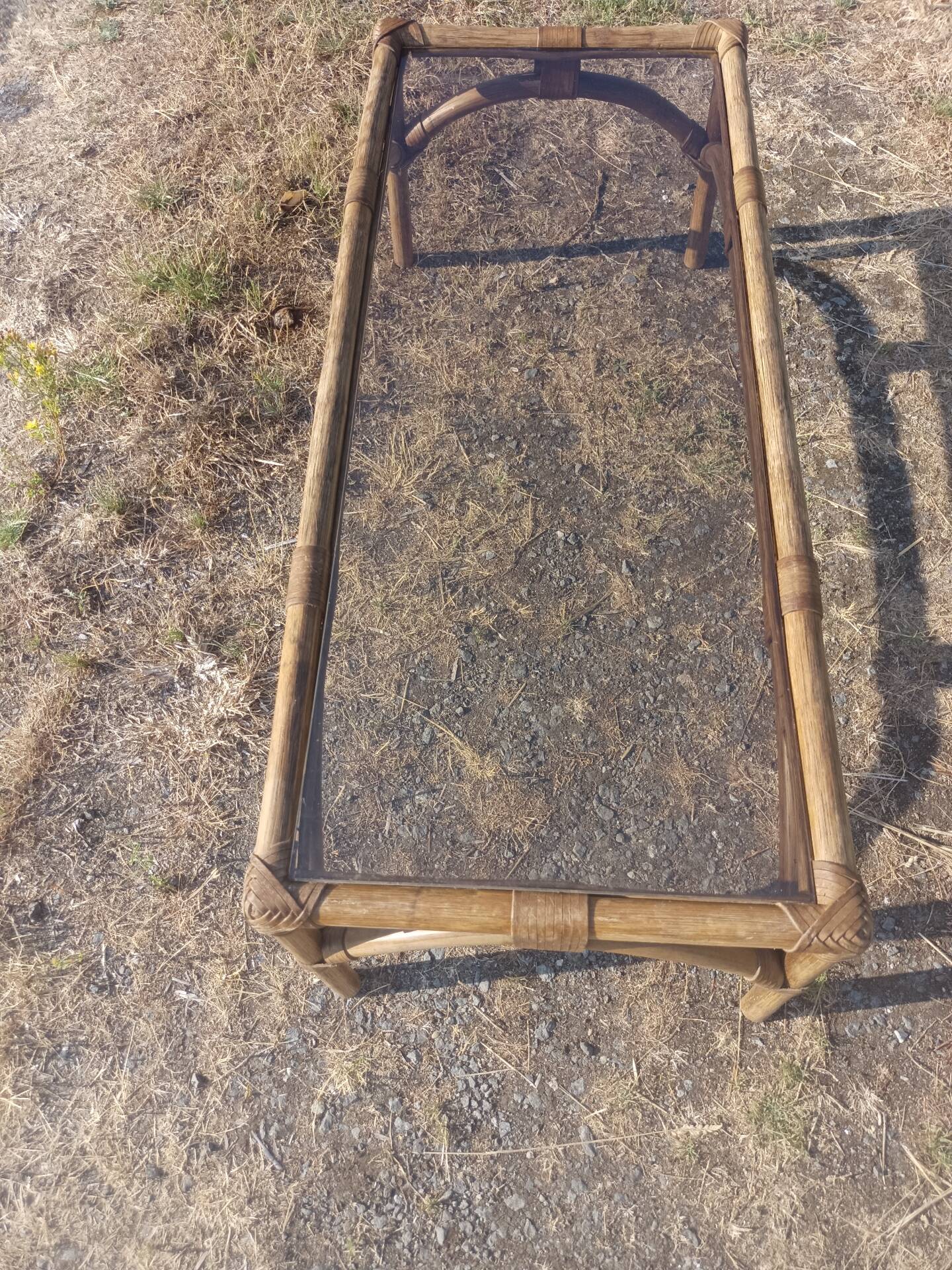 Rattan coffee table