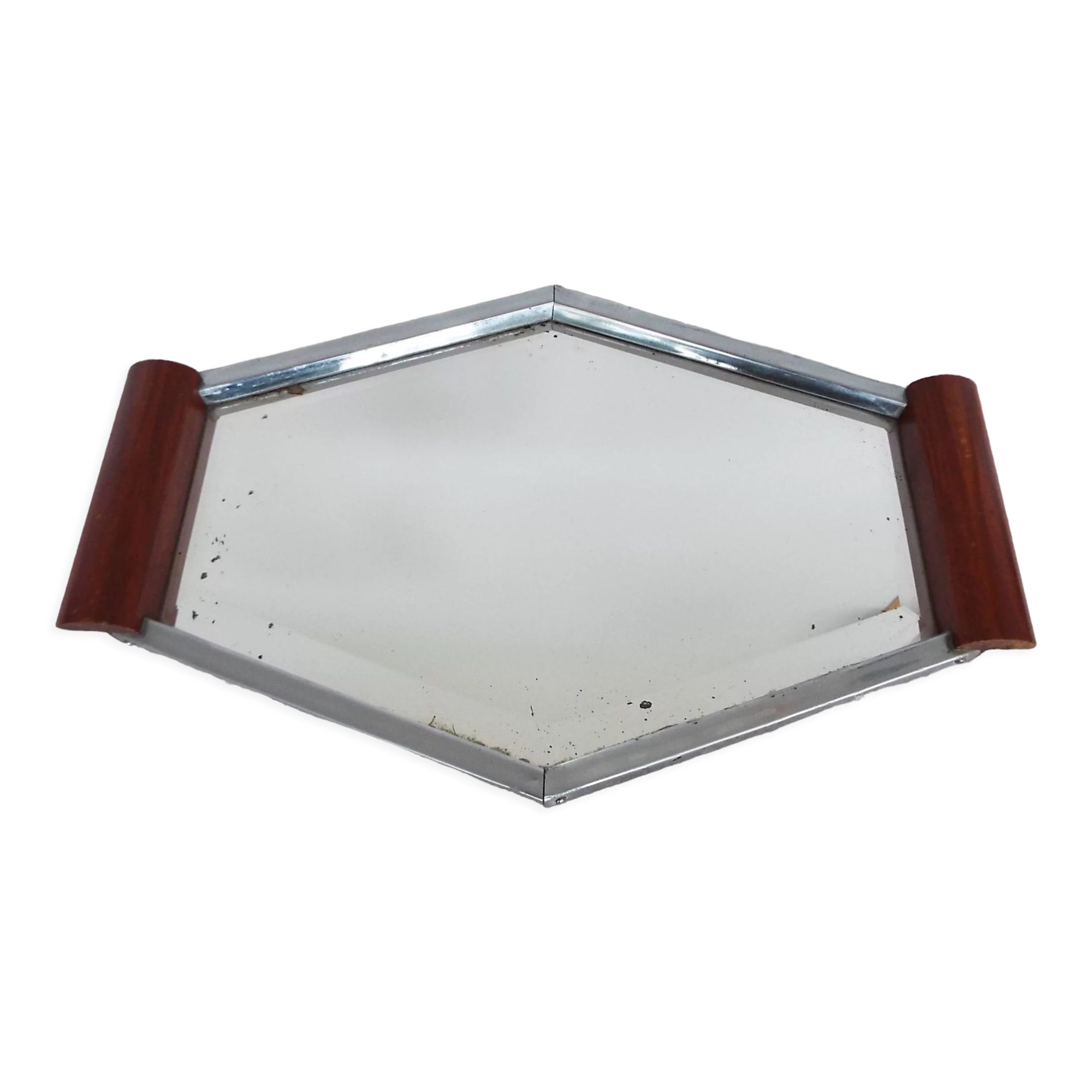 Hexagonal mirror tray
