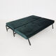 Green velvet daybed Netherlands 1950
