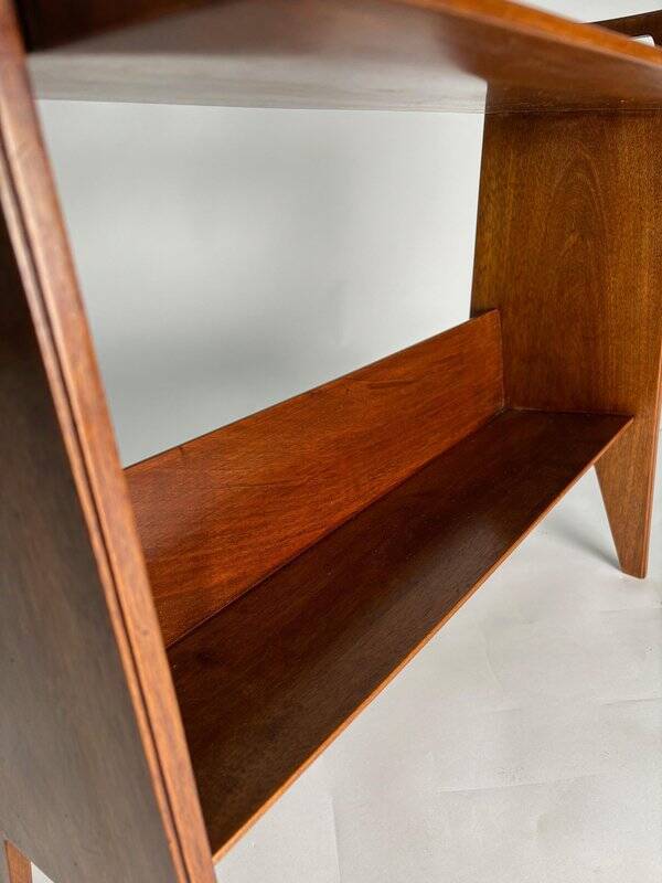 Mid-Century Wooden Side Tables by Gio Ponti, 1950s, Set of 2