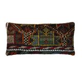 Vintage turkish kilim cushion cover , 30 x 60 cm