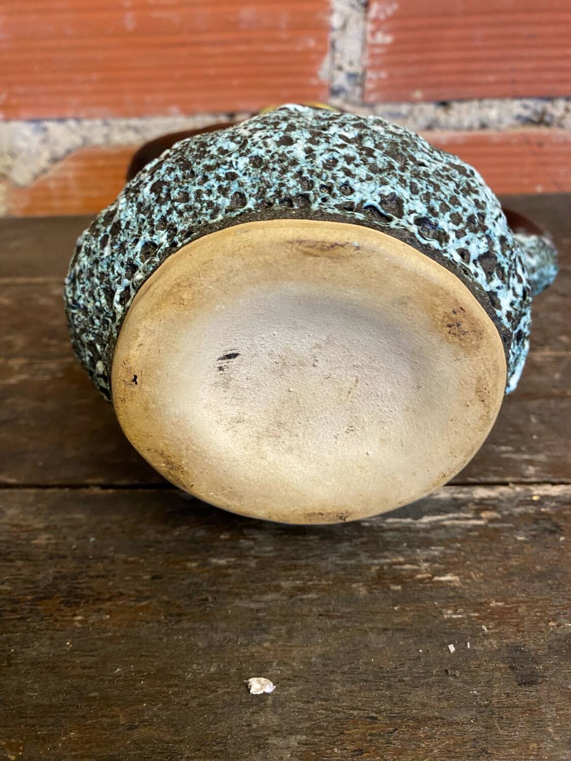Old Pichet VALLAURIS Fat Lava Polychrome Ceramic Vintage