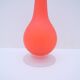 Soliflore vase by Carlo MORETTI in orange glass, Italy 1980