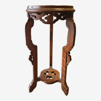 Sellette table bois sculpté