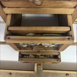 Commode en pitchpin massif vintage