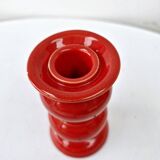 Bougeoir Chandelier Rouge En Céramique Vintage Schramberg Allemagne