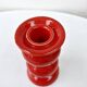 Vintage Ceramic Red Candlestick Candle Holder Schramberg Germany