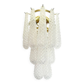 Clear “Conchiglie” Murano Glass Gold Wall Sconce by Simoeng