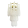 Clear “Conchiglie” Murano Glass Gold Wall Sconce by Simoeng