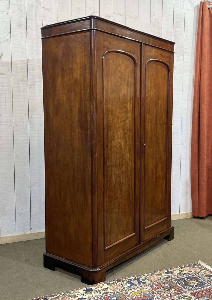 Armoire dressing Victorienne 19ème en acajou.