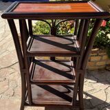 Shelf on rattan legs