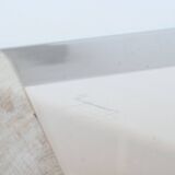 Diamond shaped coffee table in white travertine Italy 1960