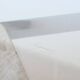 Diamond shaped coffee table in white travertine Italy 1960