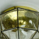 vintage 1960s 70s glashuette limburg CEILING LAMP bubble glass shade and brass