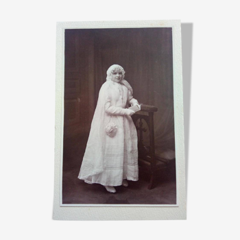 Old Photo Girl / Communion / F.Martin / 1920/ Mende,Lozère