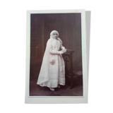Ancienne Photo Fille / Communion / F.Martin / 1920/ Mende,Lozère