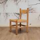 Set of 4 wood and rush chairs, 1970s