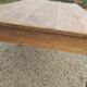 Rustic farmhouse table in solid oak with antique patina finish 200 x 90