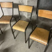 Set of 6 school chairs