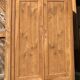 Renovated antique wardrobe in raw solid wood: wardrobe