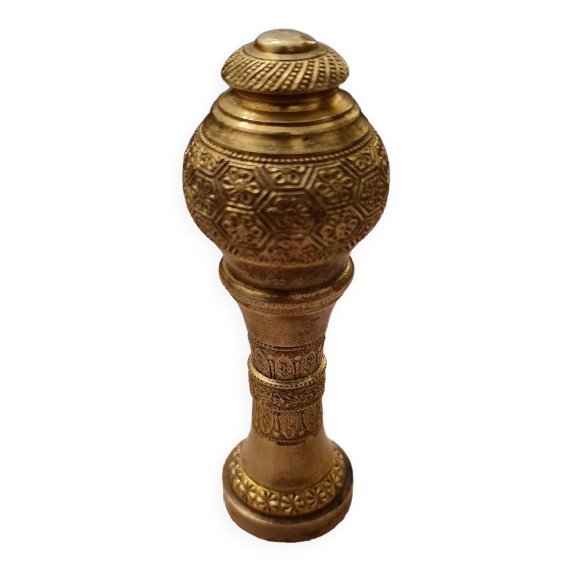 Bronze seal honeycomb decoration 19th century