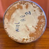 Cruche à eau en céramique émaillée peinte à la main, Espagne années 1960-1970