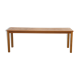 Minimalist teak bench, suede, 1960