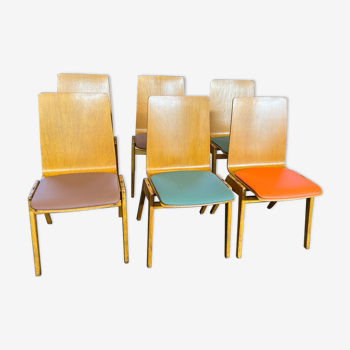 Lot de 6 chaises scandinaves