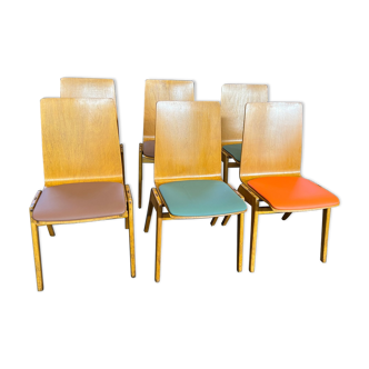 Set of 6 Scandinavian chairs