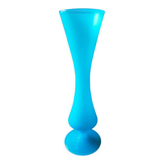 Vase opaline  turquoise