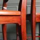 Pair of caned mahogany chairs, circa 1930.
