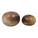 Two small round vases by Aage Wurtz Denmark 1970-80s.