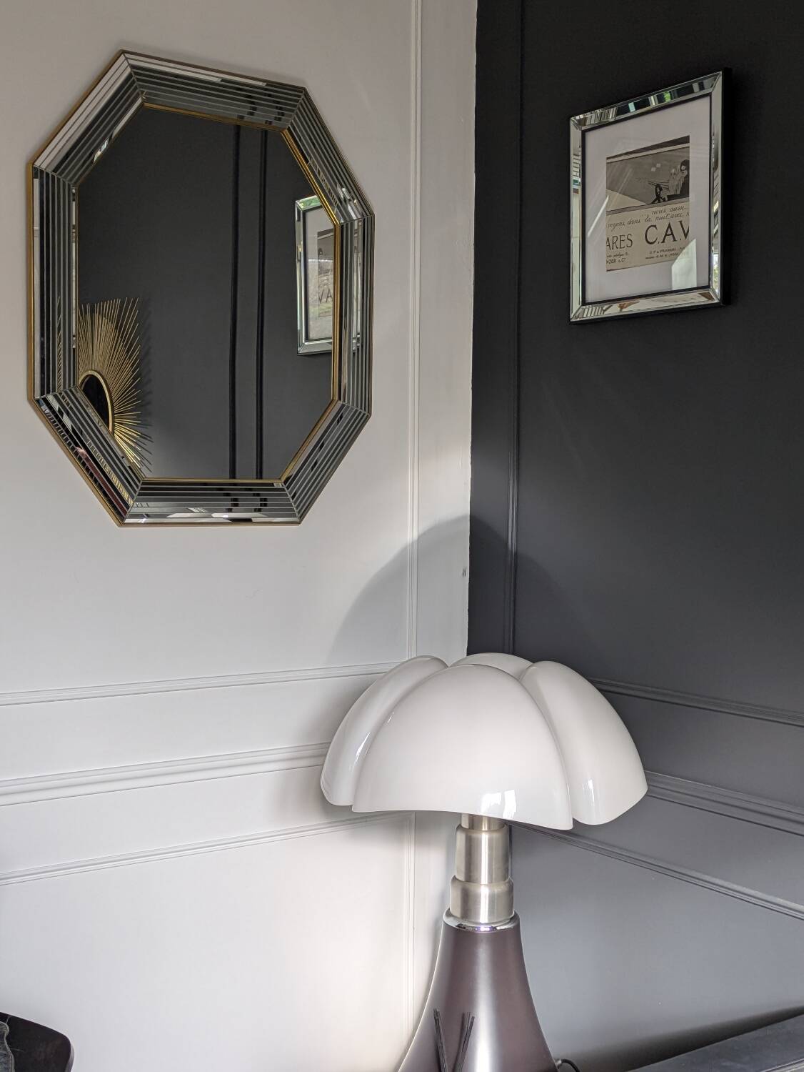 Vintage mirror by Jean Deknudt