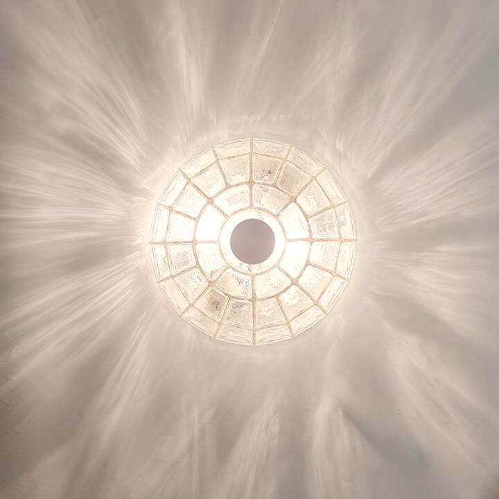 Pair of Mid-Century Modern Glass Ceiling Lights from Limburg, 1970s