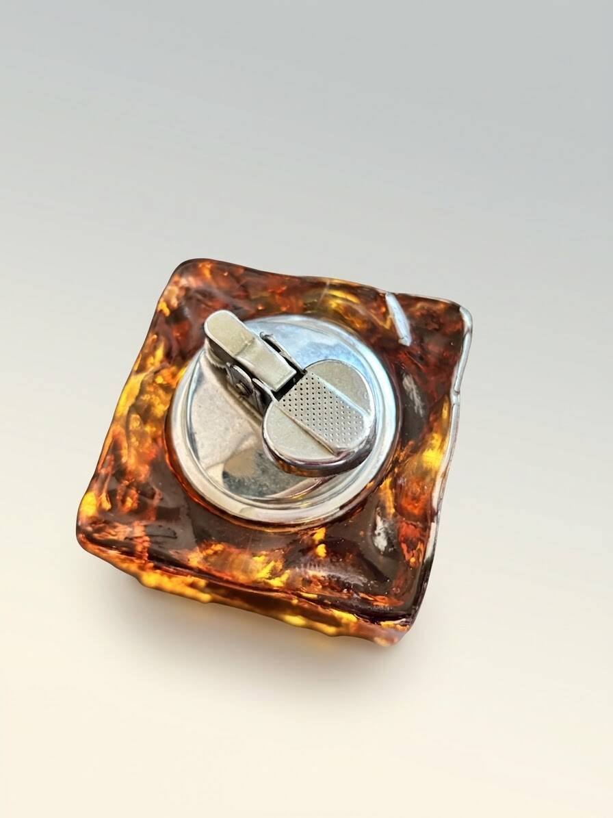 Murano Antonio Imperatore 1970 ensemble lighter table ashtray candle holder