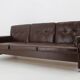 Design Leather Folding Sofa by Arch. Spicka, 1970s, Czechoslovakia