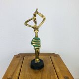 Bronze sculpture African woman