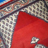 Vintage Indian Carpet Seraband handmade 91cm x 163cm 1970s, 1C757