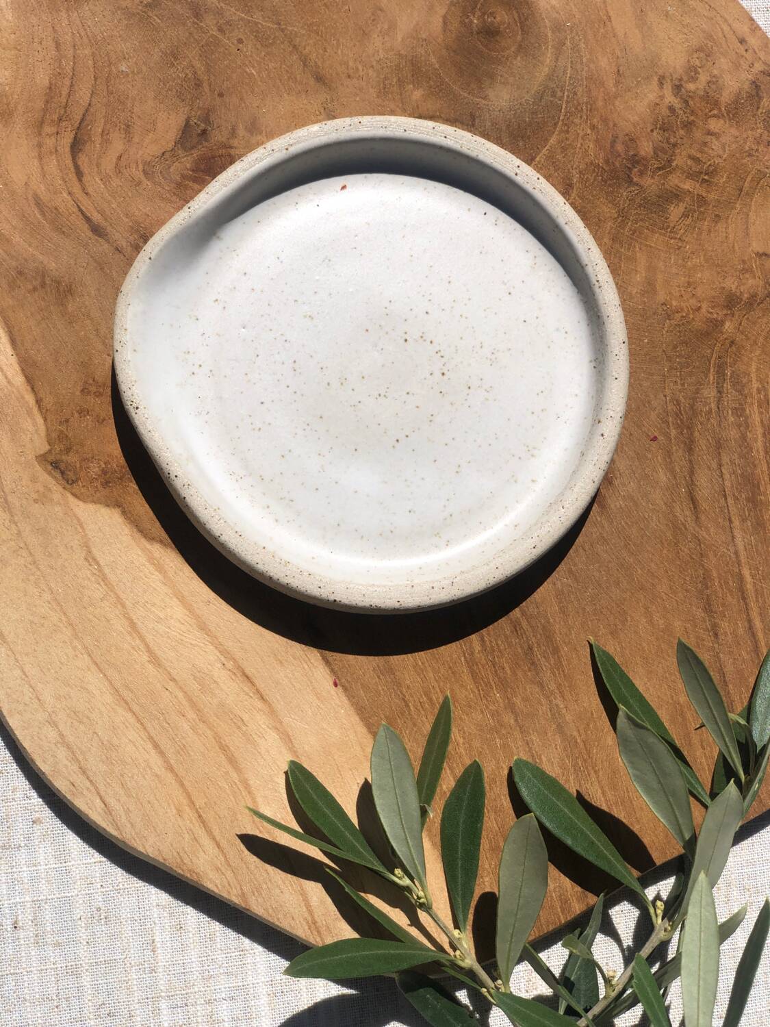 Ceramic stoneware spoon rest