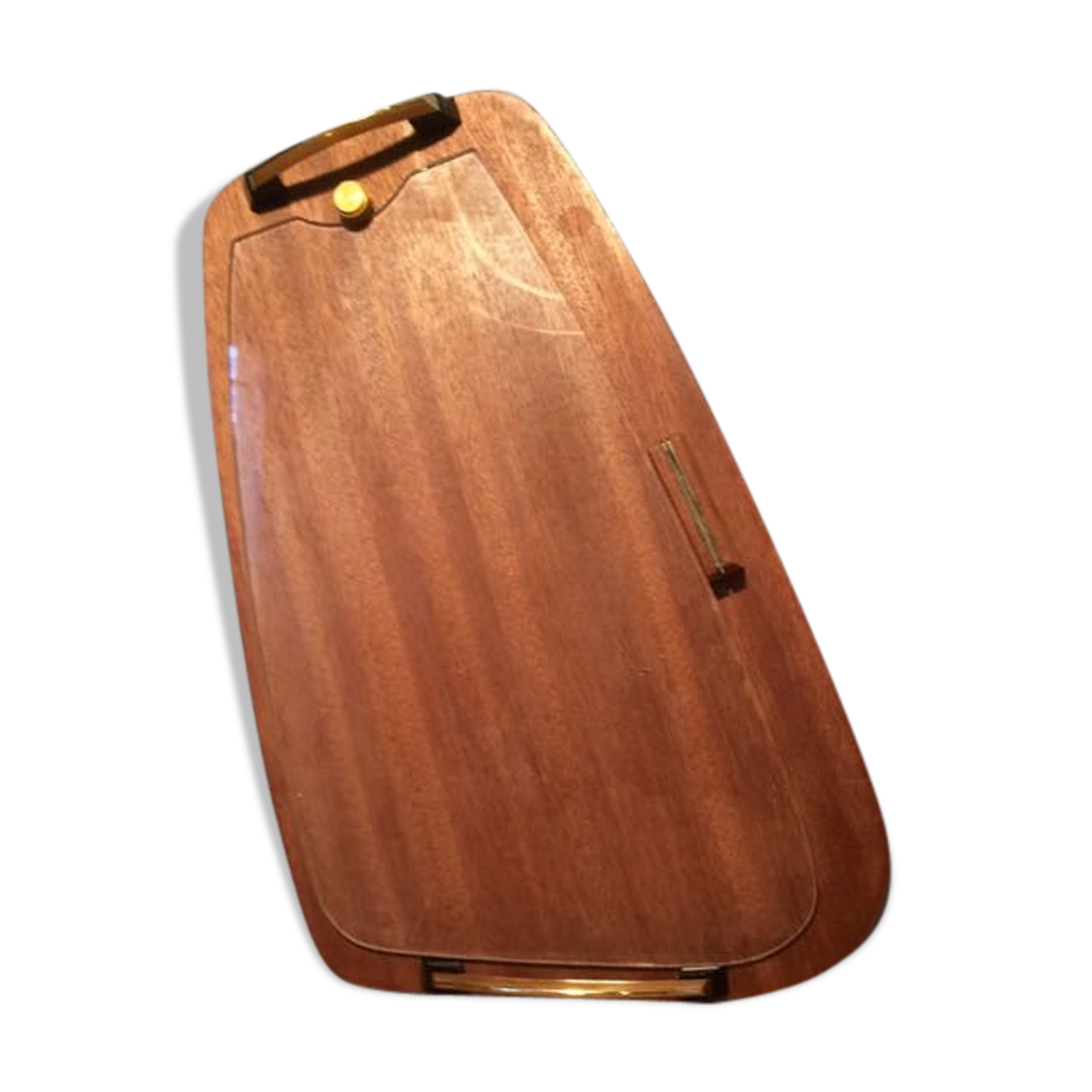 Top 50's form free teak and glass