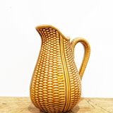 Vintage decanter ('60) pattern "grains of rice". Honey color. In perfect condition.